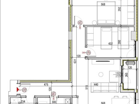 Occasione PORCELAN! Appartamento 2+1+2 wc in vendita con superficie di 106 m in una residenza di alta qualità al 7° piano In un edificio attualmente in costruzione Karabina possibilità di acquistare garage con costo extra 25.000 /euro