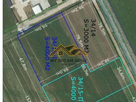VENDITA TERRENO DI 4000 M2 CON LICENZA PER CAPANNONE NEL SETTORE RINIA, DURRES!