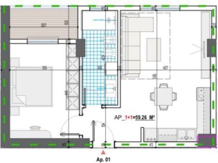 APARTMENT 1+1 FOR SALE