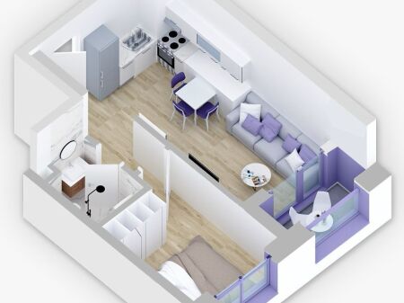 Apartament 1+1 per shitje, kompleksi Kadiu!