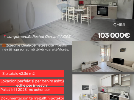 Studio Apartment for Sale, Lungomare, Vlore