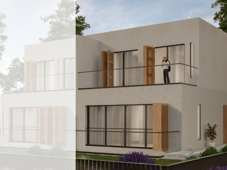 Villa Twin di 3 piani in vendita a Porto Lalzi a Durazzo