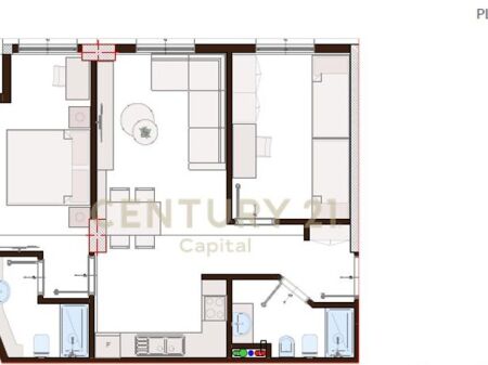 Apartament 2+1+2 për shitje tek Bulevardi i Ri!