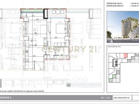 Apartament 1+1 për shitje në "Lion Park 2"