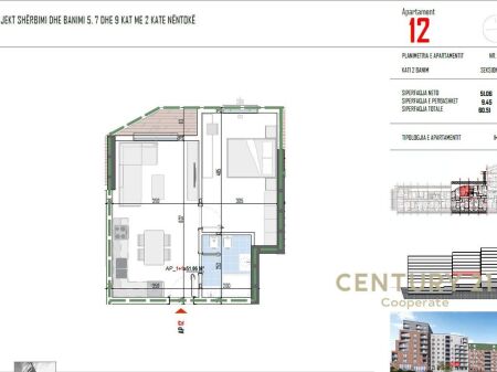 WE SELL 1+1 APARTMENT OPPOSITE 5 - MAY STREET & NEAR THE NEW BOULEVARD IN PASKUQAN.
