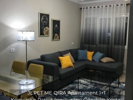 Apartment 1+1 for rent in Komuna e Parisit, next to Kristal Center.