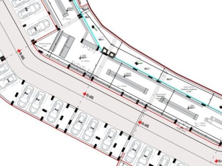 Supermercato in affitto vicino alla strada