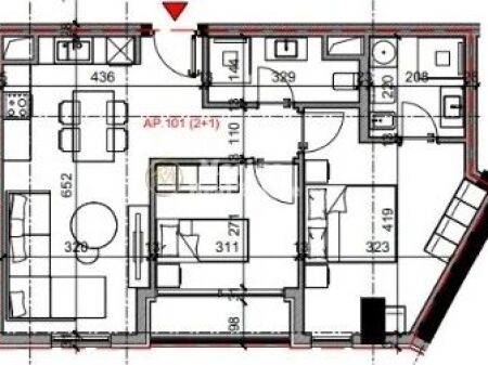 Vendita | Appartamento 2 + 1 | Via Bardhyl | 207600 €