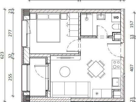 Shitet apartament 1+1 Kompleksi Kadiu