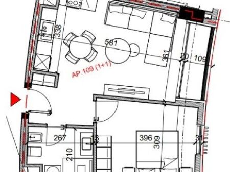 Sale | Apartament 1 + 1 | Rruga Bardhyl | 158160 €