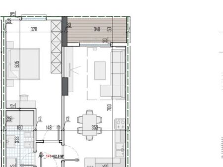  Apartment 1+1 for Sale – View Residence, Paskuqan  INSTALLMENT OPTION