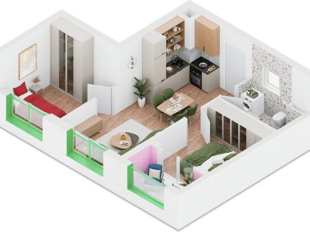 Vendesi appartamento 2+1 residenza Nokia, Ali Demi!
