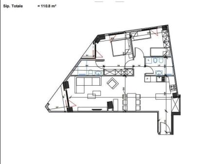 Appartamento In Vendita 2+1 Vicino Alla Scuola Di Balletto (ID B120837) Tirana
