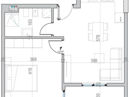 FOR SALE APARTMENT 1+1 GOLEM 106,000 EURO FH-70034