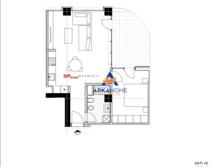 VENDESI APPARTAMENTO 1+1+BALCONE "RIVER PARK REZIDENC ASTIR" 92400 EURO