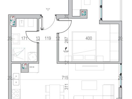 FOR SALE APARTMENT 1+1 GOLEM 107,000 EURO FH-70031