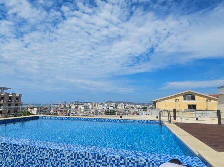 IN VENDITA MONOLOCALE 3+1+2+ VERANDA SPIAGGIA DURRES VIA FRIGORIFERIT COMPLESSO PRIVATO