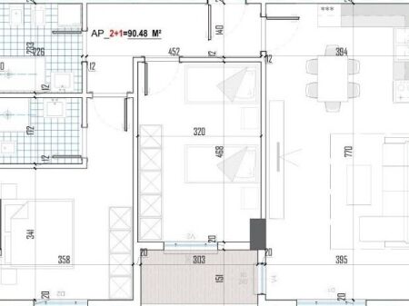Appartamento 2+1 in vendita presso Bridge Side Residence a Paskuqan