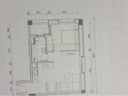  SHITET APARTAMENT 1+1 – KOMPLEKSI KADIU, ALI DEMI