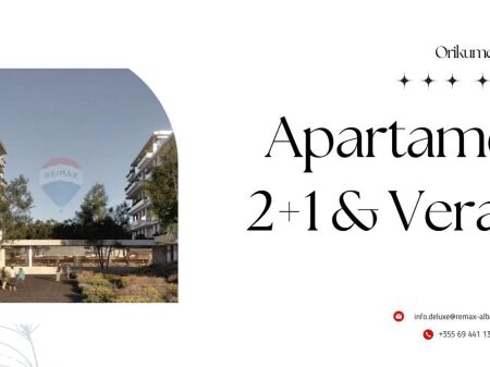 Apartament 2+1 & Verand në Orikum – pranë detit!