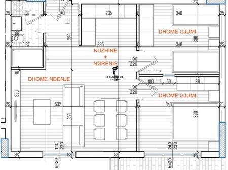 SHITET APARTAMENT 2+1 ISH PARKU 14.800.000 LEKE FH-71237