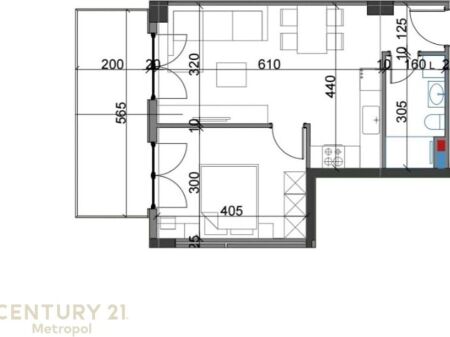 Shitet apartament 1+1 tek VIVA Kompleks