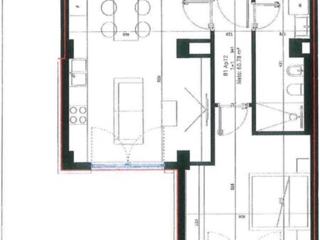 Apartment 1+1 for sale in Drimadhe  Square village