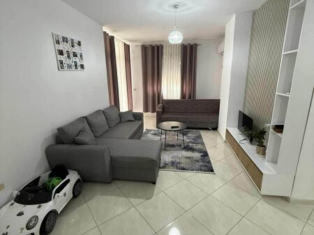  Apartment 2+1+2 + garage for rent    Location: Fratari Complex, Astir  The apartment is organized into 2 bedrooms, living room + kitchen and 2 bathrooms  Includes garage with capacity for 2 cars 50000 leke