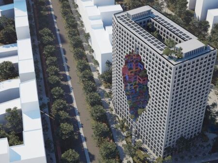 Shitet Apartament 1+1 te Tirana Boulevard me Vendodhje te Bulevardi i Ri