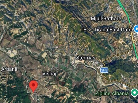 TOKE NE SHITJE 7000 M2 - Vishnje, Tirane