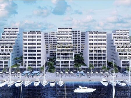 Apartment 1+1 for sale at Vlora Marine with sea view!