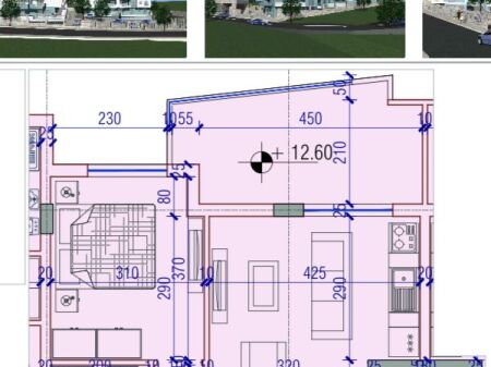 Apartment 1+1 for sale in Dhermi at Harmonia