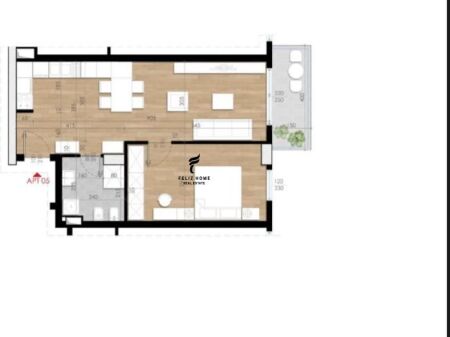 SHITET APARTAMENT 1+1 ISH FUSHA E AVIACIONIT 127.000 EURO FH-72789