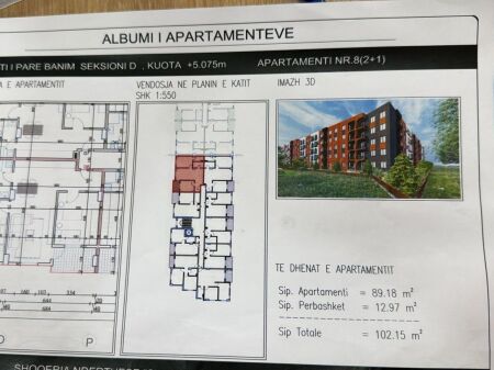 SHITET APARTAMENT 2+1 – LAKE SIDE, PASKUQAN