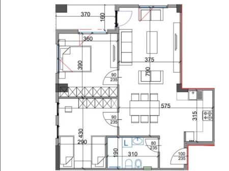 Apartament 2+1 për shitje te Aura Residence