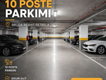 10 Parking Spots for Sale – Investment Opportunity  Area: Reshit Petrela Street, Tirana