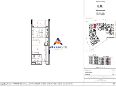 SHITET APARTAMENT 1+1 "PASKUQAN" 66.000 EURO
