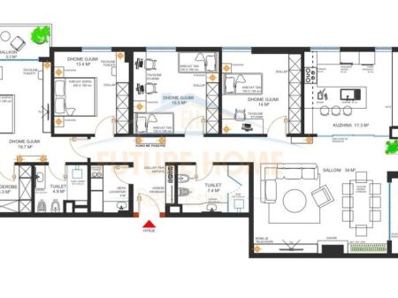 Affitto, Appartamento 4+1+2 + Posto Auto, Green City Astir