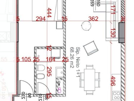 Apartament 1+1 në shitje – Ish Fusha e Aviacionit!  