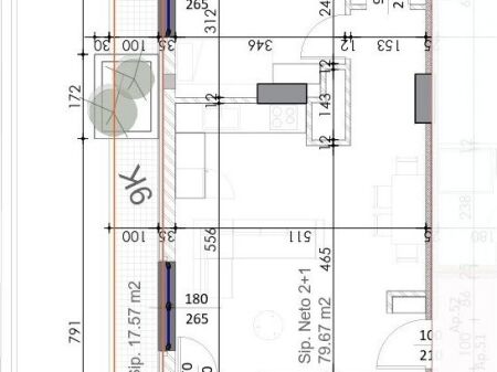  Apartament 2+1 me verandë në shitje – Ish Fusha e Aviacionit! 