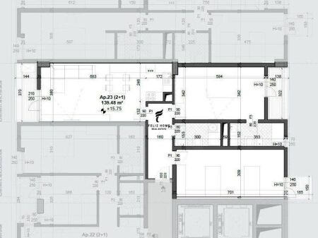 SHITET APARTAMENT 2+1 FUSHA E AVIACIONIT 20.300.000 LEKE FH-73362