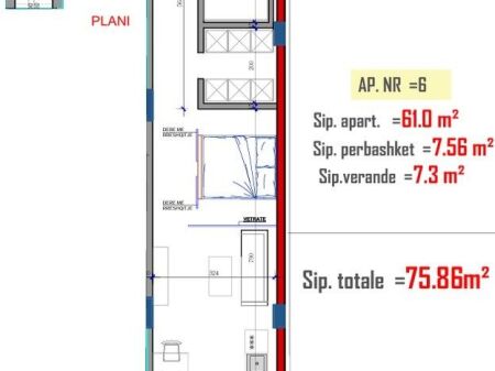 Studio For Sale adjacent to Kodra e Diellit Residence 81,372 €
