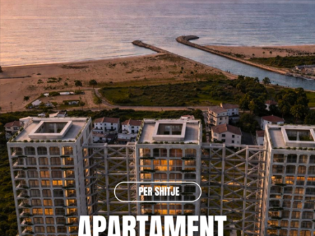 Apartament 1+1 për Shitje, Pamje ballore me detin – Three Gardens Residence, Qerret