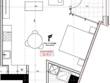 SHITET APARTAMENT 1+1 ASTIR 9.000.000 LEKE FH-73605