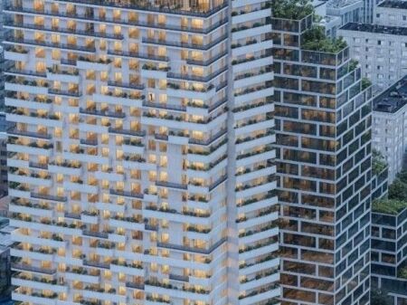 Shitet apartament 1+1 në një nga kullat më prestigjioze në Tiranë, pjesë e The Fourty Four Tower.