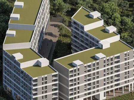 Shitet Apartament 1+1 te Forest Residence ne Shkoze