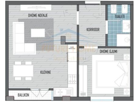 Shitet,Apartament 1+1, Sauk, Tiranë