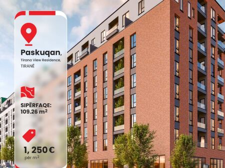 Shitet apartament 2+1, Kompleksi "Tirana View Residence"