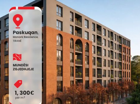Shitet apartament 2+1, Monark Residence  ,Tirana