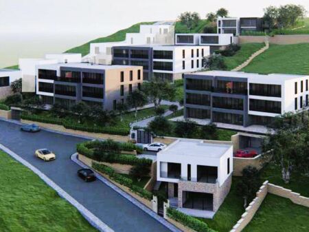 Shitet apartament 2+1+verande te Calm View Residence, prane vilave gjermane